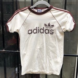 Vintage Adidas Logo Piped T-Shirt